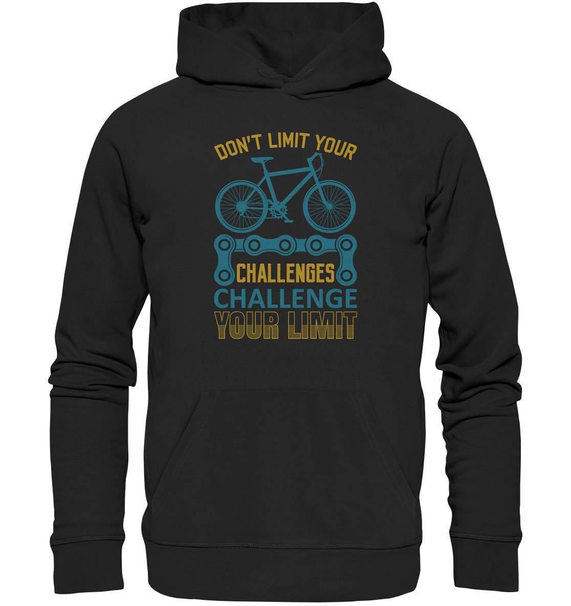 Fahrrad Don't limit your Challenges Challenge your Limit - Premium Unisex Hoodie-bike,bike damen,Don't limit your Challenges Challenge your Limit,e-bike trekking,fahrrad,fahrrad damen,fahrrad einfach,fahrrad fahren,fahrrad herren,fahrrad test,fahrradbekleidung,fahrradtour,mountainbike