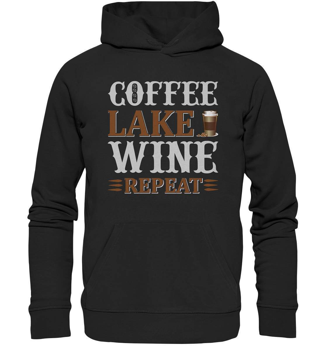 Kaffee Coffee Lake Wine Repeat Kaffeeliebhaber - Premium Unisex Hoodie-Coffee Lake Wine Repeat kaffee,coffee t shirt,espresso t shirt,Frühaufsteher,geschenke für kaffeeliebhaber,i like coffee t shirt,I love Coffee,kaffeejunkie,Kaffeekanne,kaffeeliebhaber geschenk,kaffeesüchtig,langschläfer,Morgenmuffel