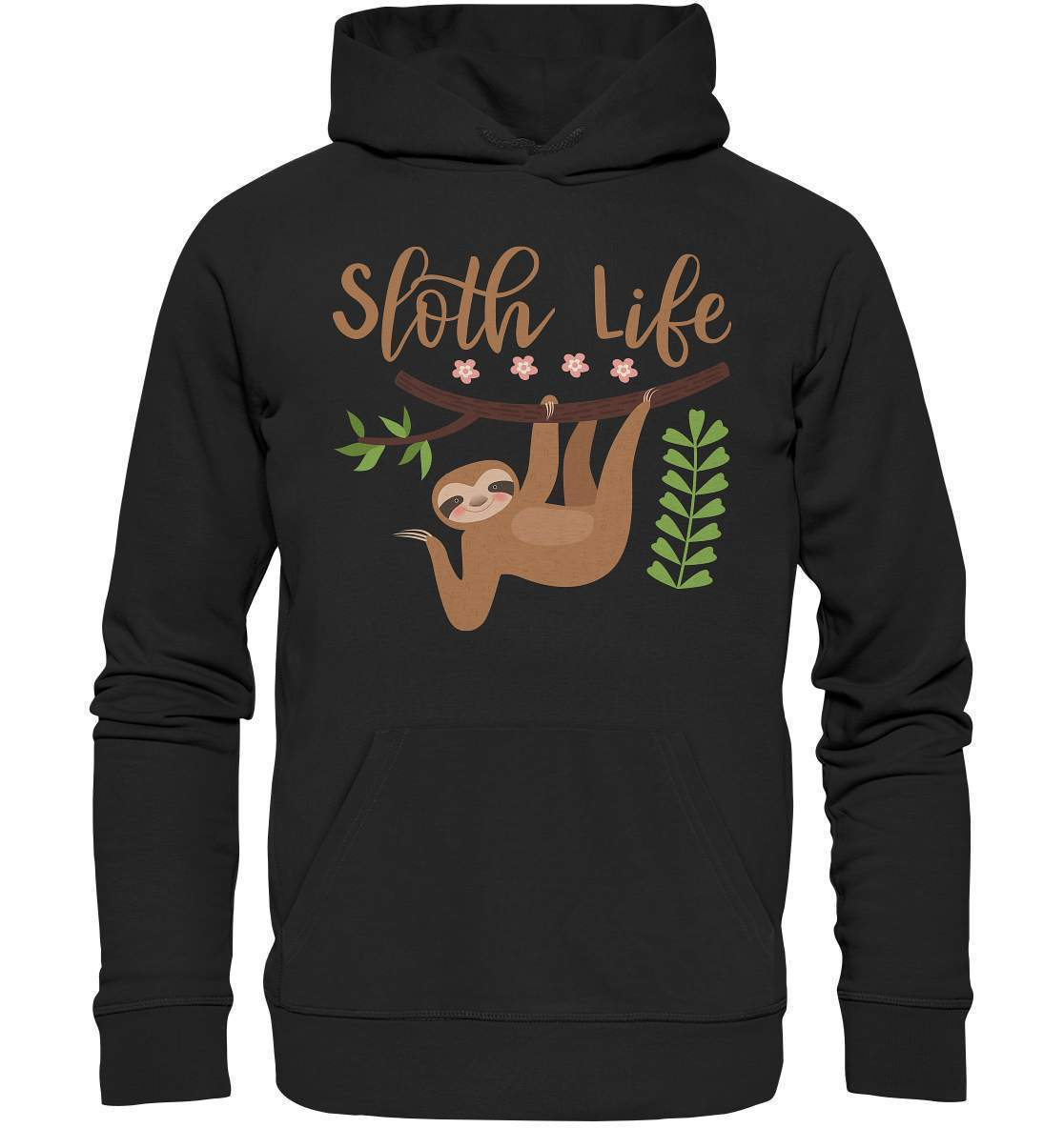 Faultier Sloth Life - Premium Unisex Hoodie-3 finger faultier,3 zehen faultier,das faultier,ein faultier,faul,Faultier,faultier shirt,faultier t shirt damen,faultierfarm,faultiermotiv,riesenfaultier,Sloth Life,t-shirt mit faultier