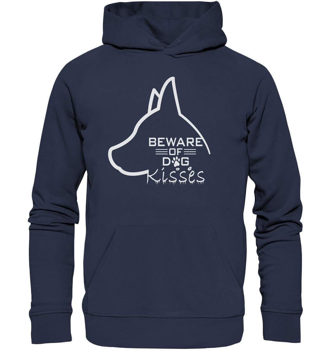 Achtung Hundeküsse - Lustiges Hunde - Premium Unisex Hoodie-auf den hund gekommen,dog,freude,geburtstgasgeschenk,Geschenk,geschenkidee,humor,hund,hundebesitzer,hundefan,hundehalter,hundeliebhaber,hundeshirt,spaß