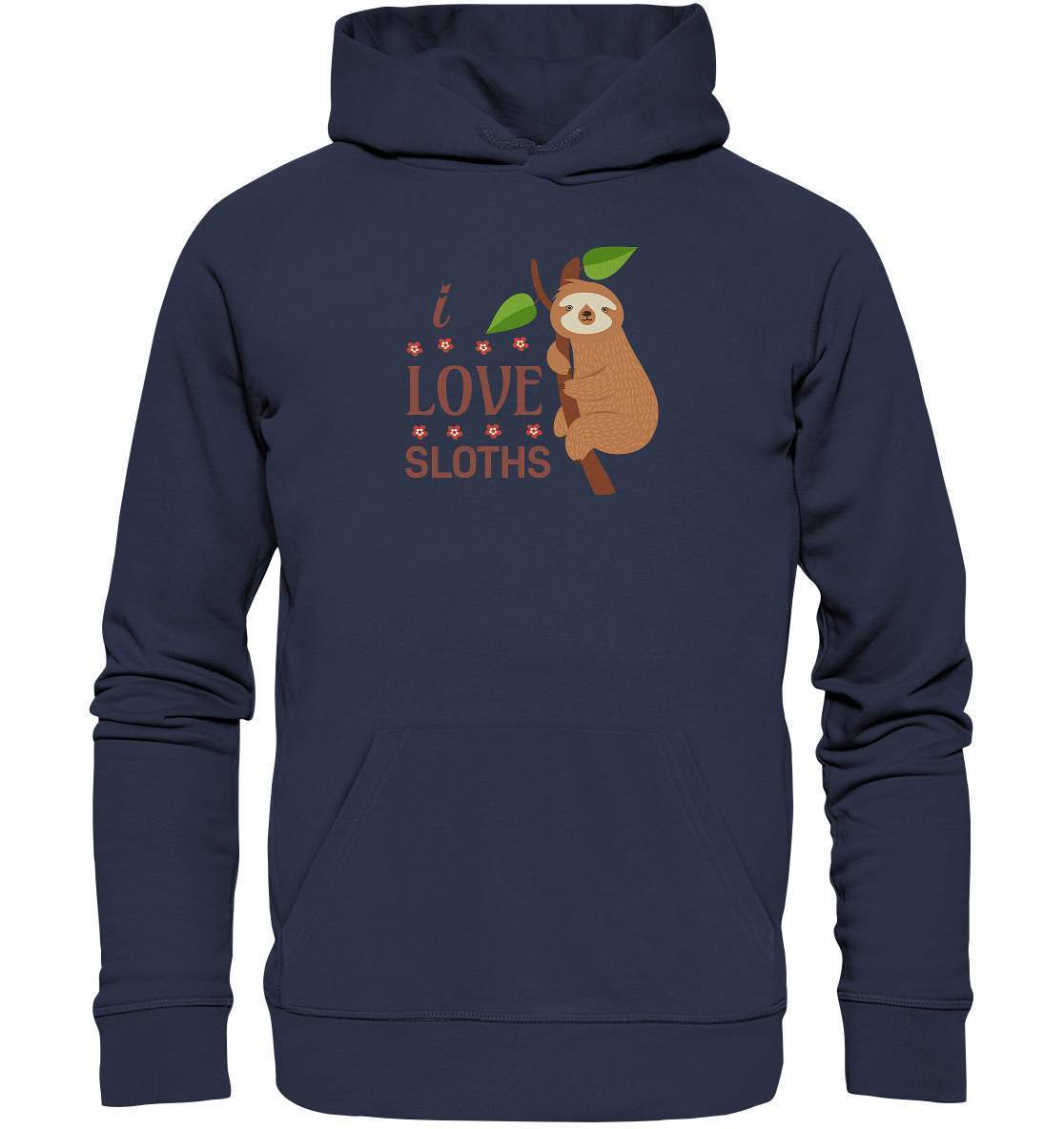 Faultier I Love Sloths - Premium Unisex Hoodie-3 finger faultier,3 zehen faultier,das faultier,ein faultier,faul,Faultier,faultier shirt,faultier t shirt damen,faultierfarm,faultiermotiv,I Love Sloths,riesenfaultier,t-shirt mit faultier