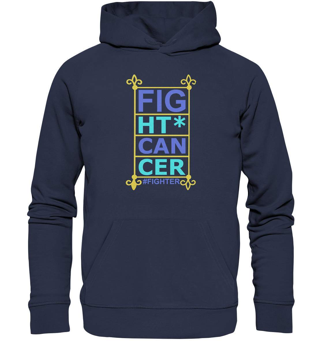 Fight Cancer Treatment Quote - Premium Unisex Hoodie-blutkrebs,brustkrebs,chemotherapie,darmkrebs,Fight cancer,hautkrebs,heilung,hoffnung,kampf gegen krebs,Krebs,leukemie,Scheiß auf Krebs