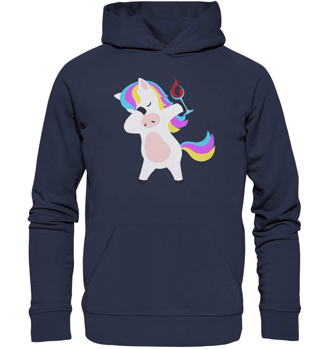 Dabbing Einhorn mit Weinglas - Premium Unisex Hoodie-beliebtes Einhorn shirt,bunt,champangner,cooles Einhorn,cooles outfit,DAB,dabbing,dabbing einhorn,Einhorn,einhorn eskalieren,einhorn mit weinglas,einhorn t-shirt,einhornliebe,fabel,JGA Outfit,märchen,Partyzeit,schnaps,süßes Einhorn,wein,Weinglas,weinliebe