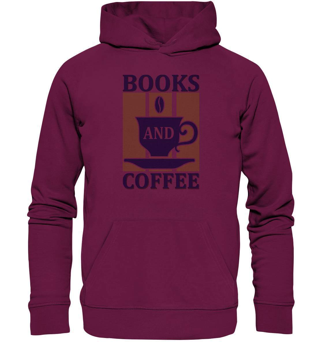 Kaffee Books and Coffee Kaffeeliebhaber - Premium Unisex Hoodie-Books and Coffee,coffee t shirt,espresso t shirt,Frühaufsteher,geschenke für kaffeeliebhaber,i like coffee t shirt,kaffee,kaffeejunkie,Kaffeekanne,kaffeeliebhaber geschenk,kaffeesüchtig,langschläfer,Morgenmuffel