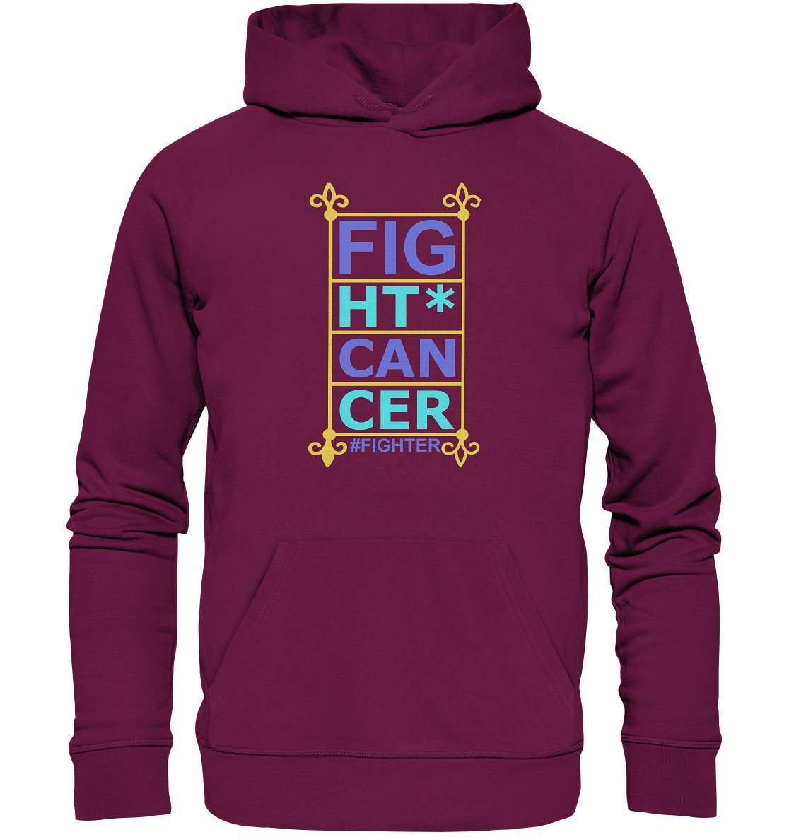 Fight Cancer Treatment Quote - Premium Unisex Hoodie-blutkrebs,brustkrebs,chemotherapie,darmkrebs,Fight cancer,hautkrebs,heilung,hoffnung,kampf gegen krebs,Krebs,leukemie,Scheiß auf Krebs