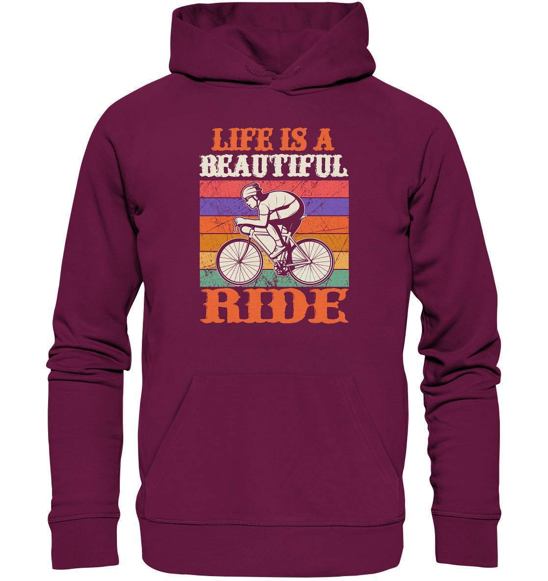 Fahrrad Life is a beautiful Ride - Premium Unisex Hoodie-bike,bike damen,e-bike trekking,fahrrad,fahrrad damen,fahrrad einfach,fahrrad fahren,fahrrad herren,fahrrad test,fahrradbekleidung,fahrradtour,Life is a beautiful Ride,mountainbike