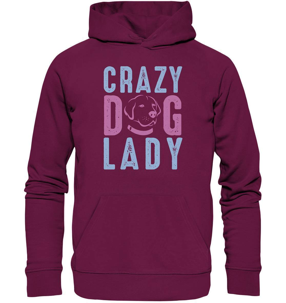 Hunde Liebhaberin Crazy Dog Lady - Premium Unisex Hoodie-auf den hund gekommen,Crazy Dog Lady,dog,geburtstgasgeschenk,geschenkidee,humor,hund,hundebesitzer,hundefan,hundehalter,hundeliebhaber,hundeshirt,spaß