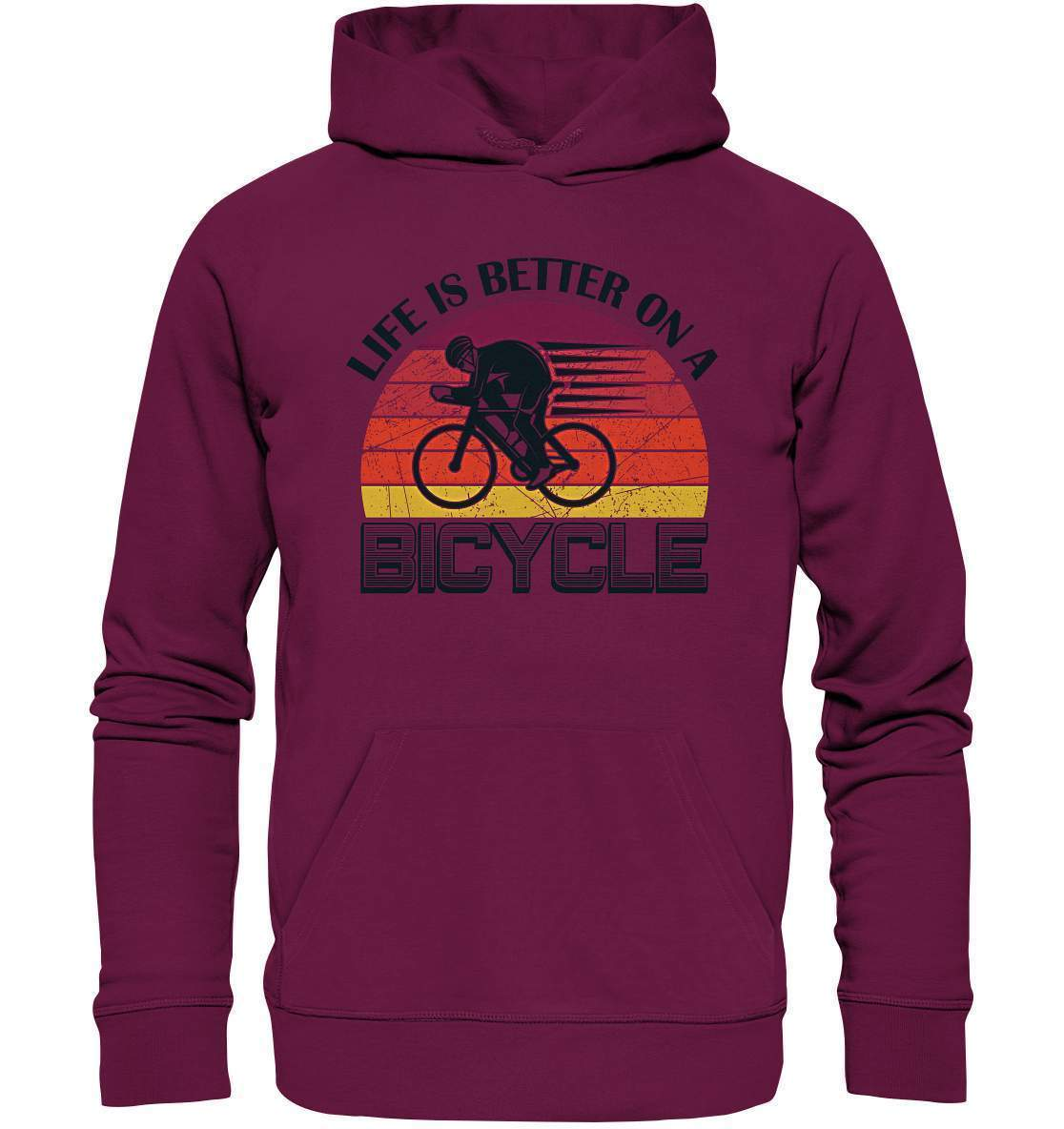 Fahrrad Life is better on a Bicycle - Premium Unisex Hoodie-bike,bike damen,e-bike trekking,fahrrad,fahrrad damen,fahrrad einfach,fahrrad fahren,fahrrad herren,fahrrad test,fahrradbekleidung,fahrradtour,Life is better on a Bicycle,mountainbike