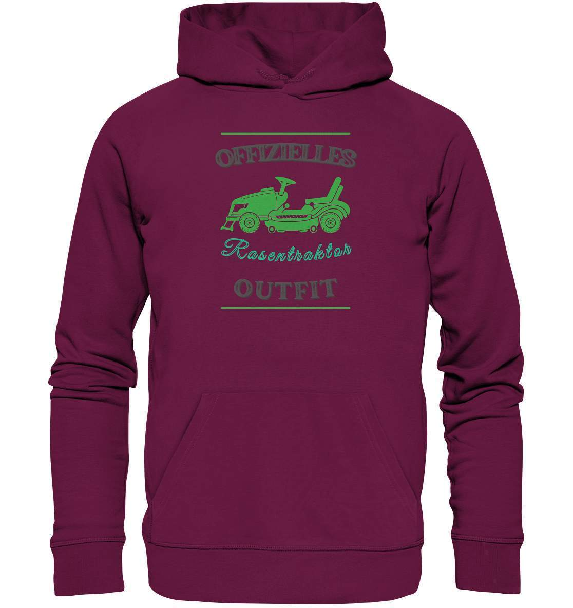 Offizielles Rasentraktor Outfit Gärtner - Premium Unisex Hoodie-aufsitzmäher,gartenfachmann,gras mähen,gärnter,landschaftsgärtner,landschaftspflege,landschaftspfleger,rasen mähen,rasenmäher,rasenpflege,rasentraktor,rasentraktor outfit,rasentrekker