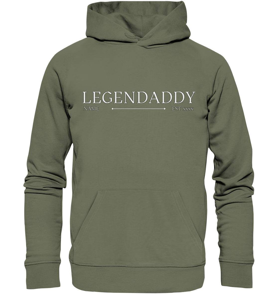 Legendaddy mit Name und Jahr personalisiert Papa Geschenk - Premium Unisex Hoodie-baby,baby boy,baby shower,baby shower party,bester papa,Für Männer,Geburt,Geschenk,Legendaddy,Papa,personalisierte Geschenke,Schwangerschaftsverkündung,Vatertag,Vatertags Geschenk