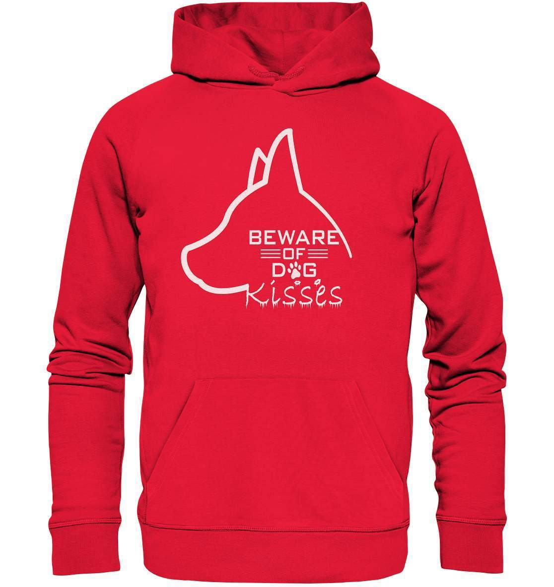 Achtung Hundeküsse - Lustiges Hunde - Premium Unisex Hoodie-auf den hund gekommen,dog,freude,geburtstgasgeschenk,Geschenk,geschenkidee,humor,hund,hundebesitzer,hundefan,hundehalter,hundeliebhaber,hundeshirt,spaß