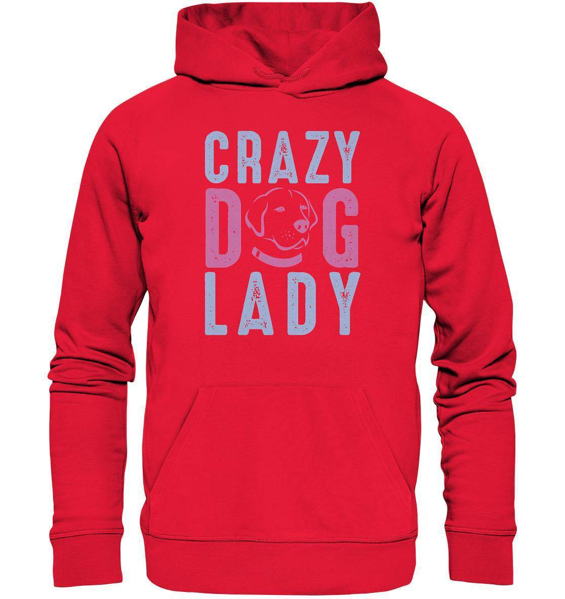 Hunde Liebhaberin Crazy Dog Lady - Premium Unisex Hoodie-auf den hund gekommen,Crazy Dog Lady,dog,geburtstgasgeschenk,geschenkidee,humor,hund,hundebesitzer,hundefan,hundehalter,hundeliebhaber,hundeshirt,spaß