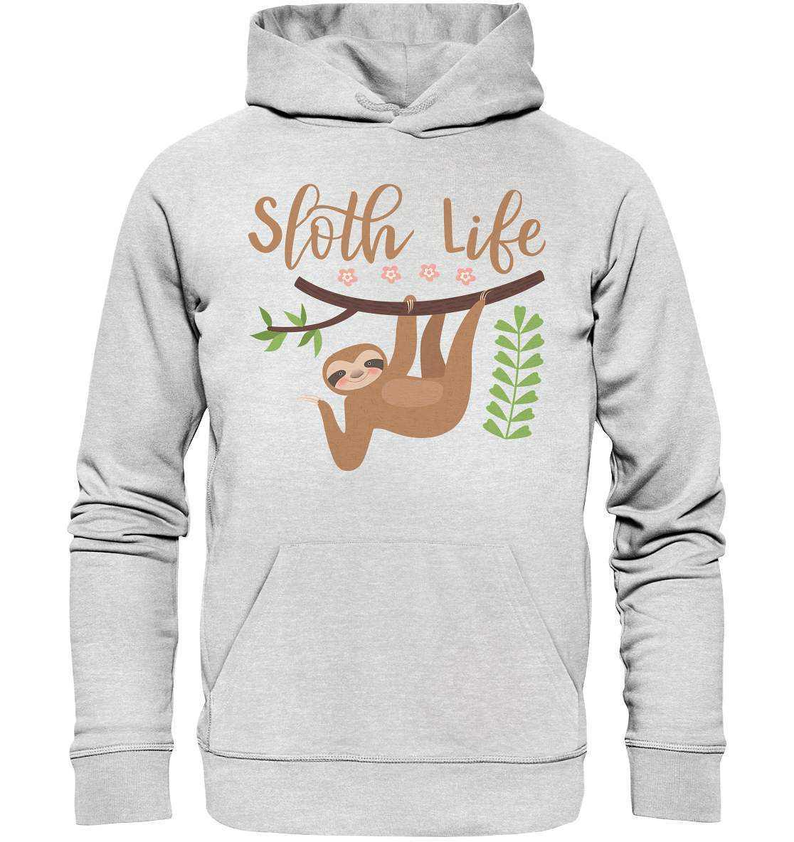 Faultier Sloth Life - Premium Unisex Hoodie-3 finger faultier,3 zehen faultier,das faultier,ein faultier,faul,Faultier,faultier shirt,faultier t shirt damen,faultierfarm,faultiermotiv,riesenfaultier,Sloth Life,t-shirt mit faultier