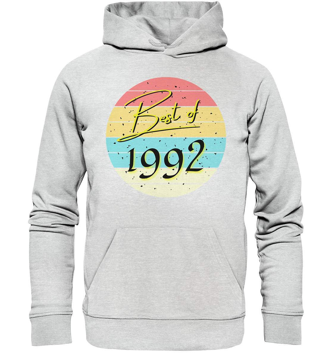 Best of 1992 - Vintage Geburtstagsgeschenk  - Premium Unisex Hoodie-30 jahre,funshirt,geburtstag,geburtstagsfeier,geburtstagsparty,geburtstagsüberraschung,geschenkidee,jahrgang 1992,outfit,runder geburtstag,trendy,vintage,vintage geburtstag frauen,Vintage geburtstag männer