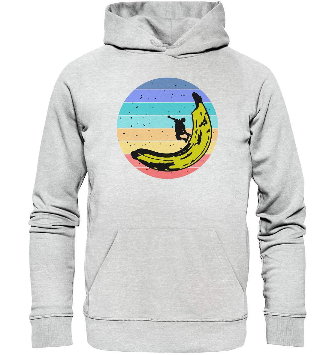 Vintage Style - Bananen Halfpipe - Premium Unisex Hoodie-Banane,Geburtstagsgeschenk,Geschenkidee,Longboard,Retro,Skateboard,Skateboarding,Stuntboard,trendy,Vintage