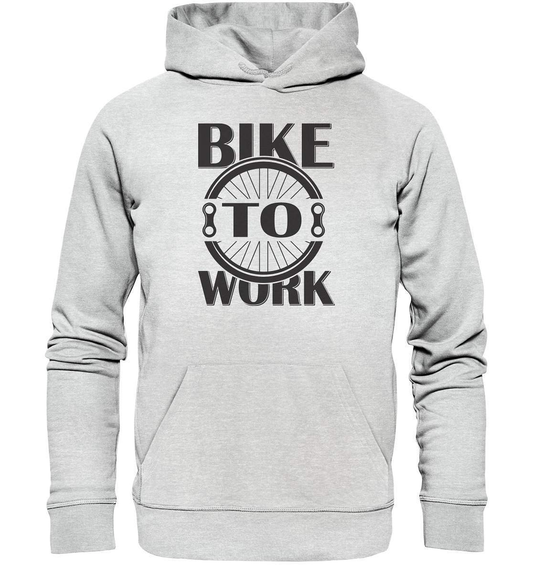 Fahrrad Bike To Work - CO2 neutral zur Arbeit - Premium Unisex Hoodie-Bike to work,CO2,Fahrrad,fahrradbekleidung,fahrradbekleidung damen,fahrradbekleidung herren,Fahrradfahrer,geschenk für radfahrer,leidenschaft,Mountain Bike,Radfahrer,radfahrer nebeneinander,xxl fahrrad